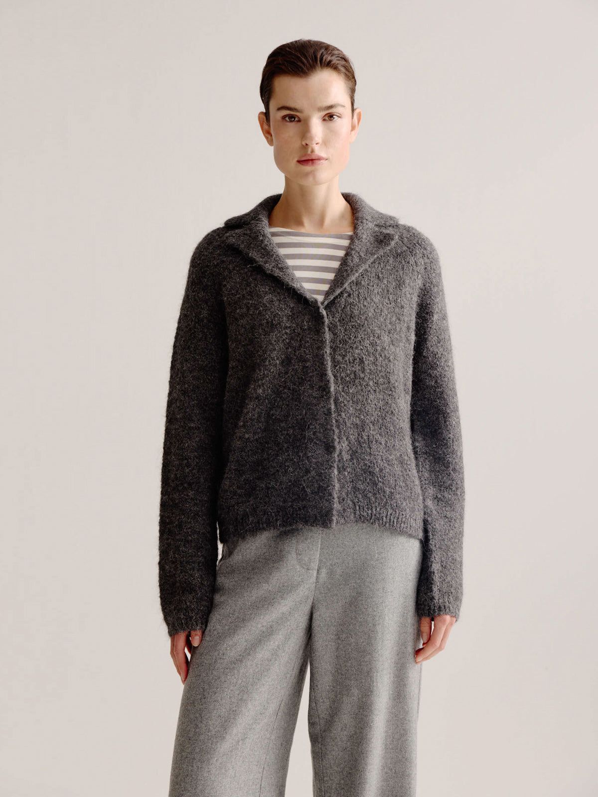 Strickjacke Lodewijk anthrazit