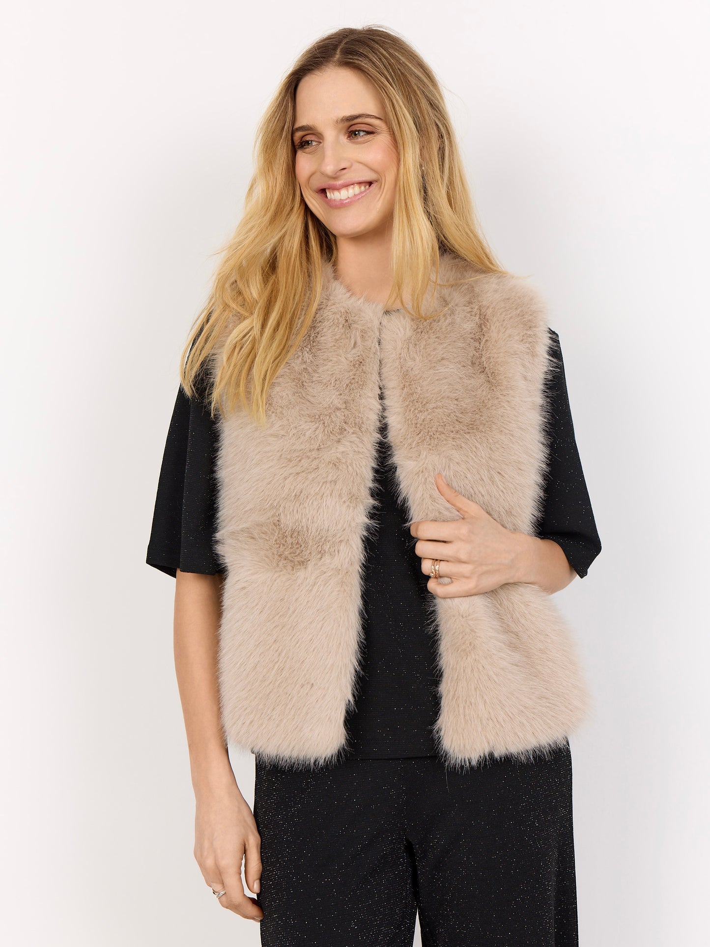 Kunstpelzweste SC-Naida 3 creme