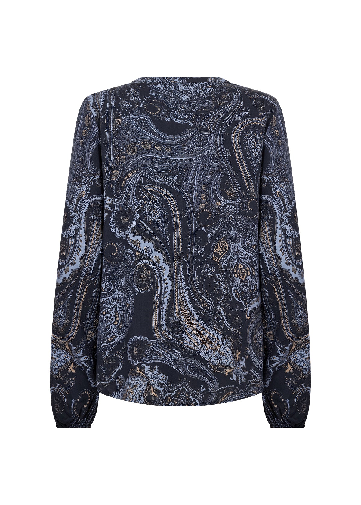 Bluse SC-Halna 2, navy gemustert