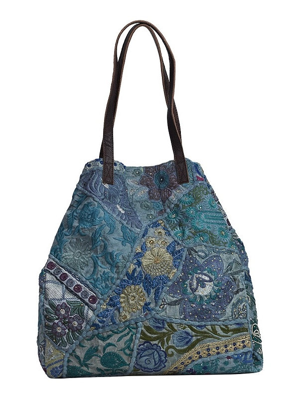 Schultertasche Ritikka blue/light green