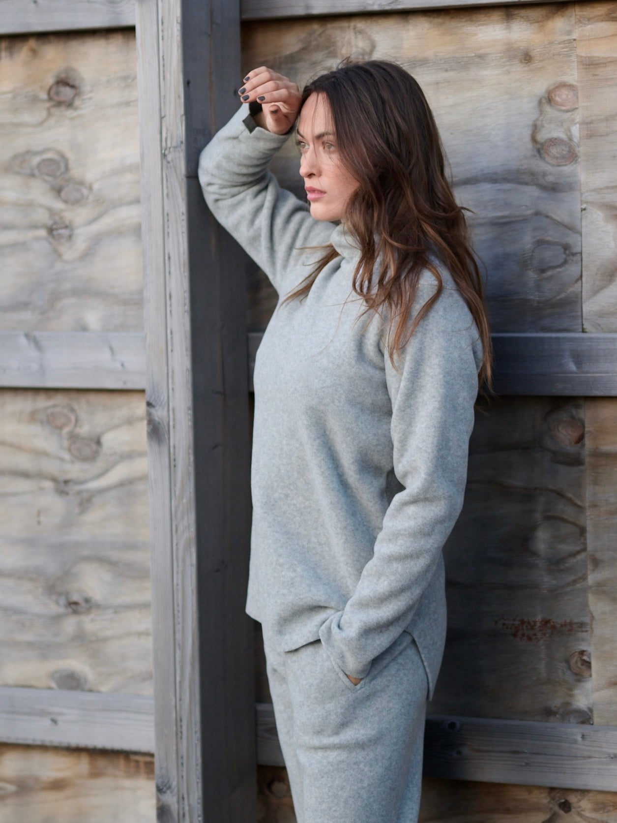 Fleece Pullover HIGH NECK 1348, in mehreren Farben