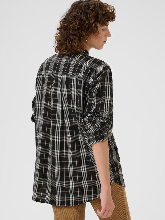 Hemdbluse Samea PW black check