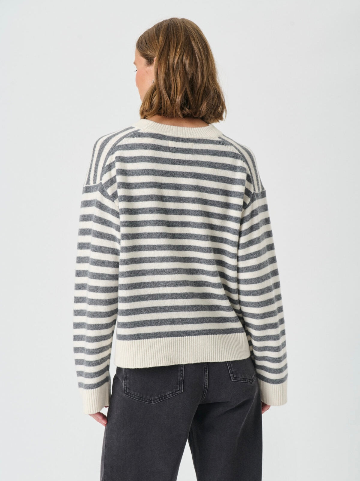 Pullover Vinas PW grey melange/off white