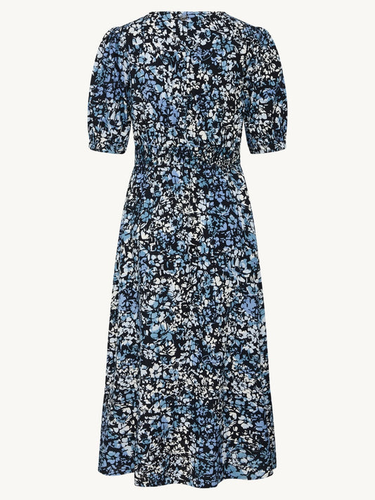 Kleid Dilara CW blau/weiß gemustert