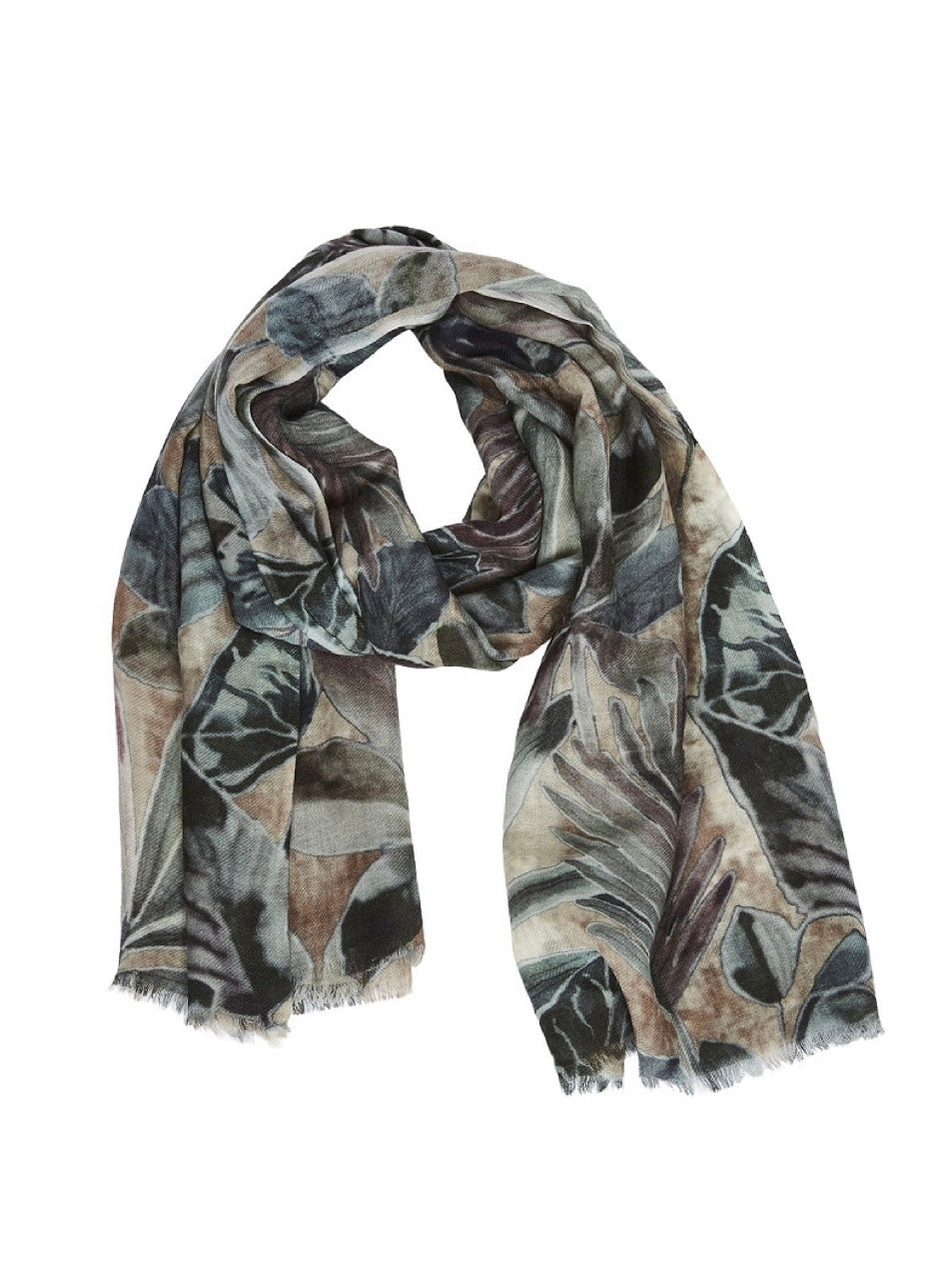 Wollschal Vivian beige mix