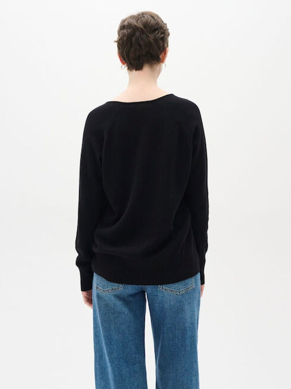 Cashmere Pullover Lukka V-Neck black