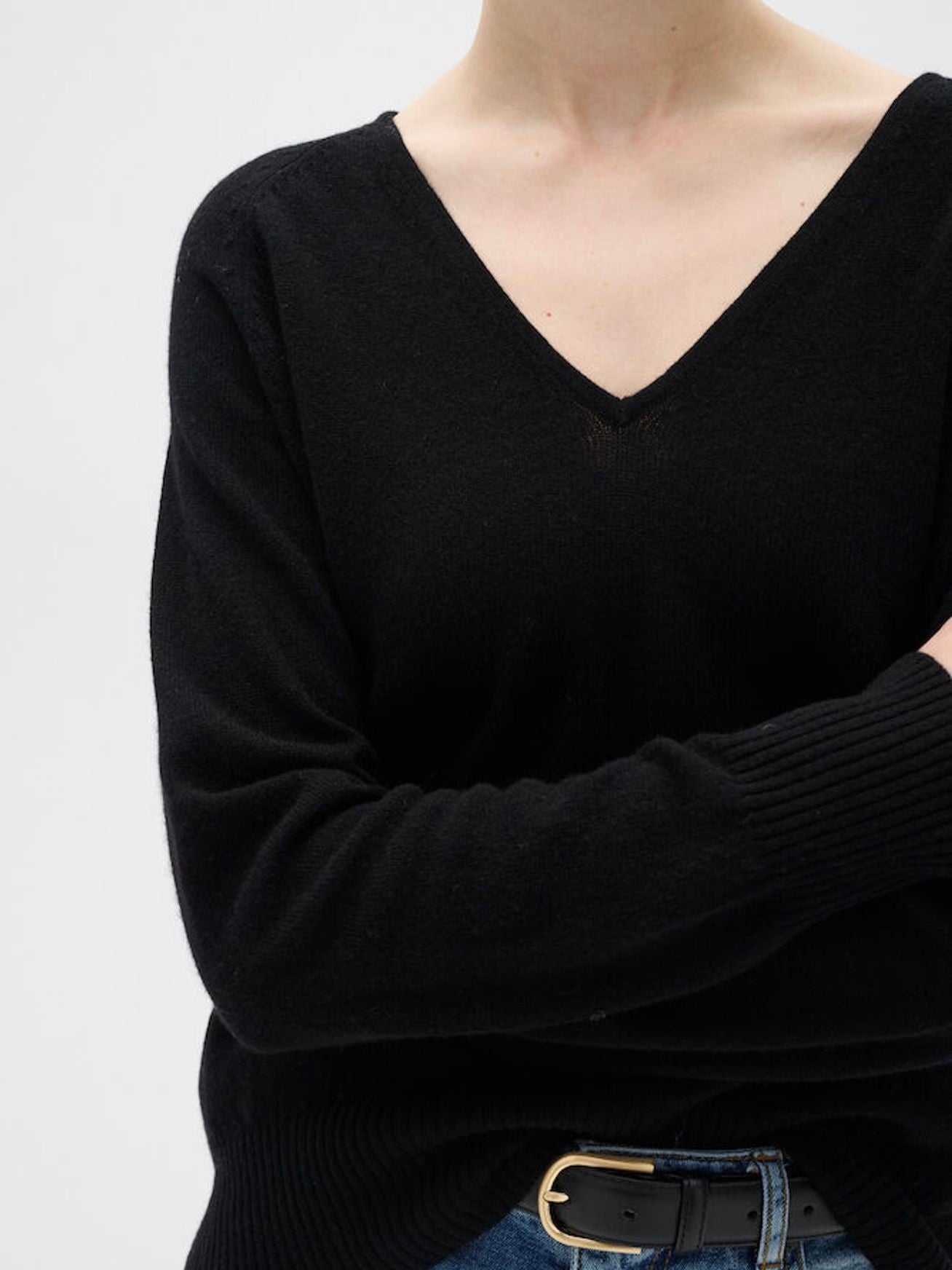 Cashmere Pullover Lukka V-Neck black