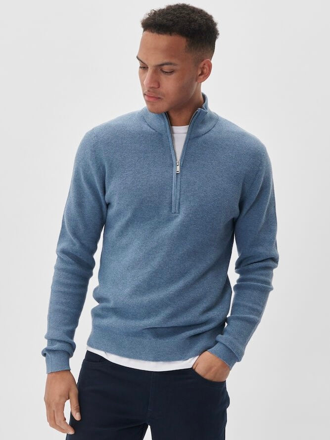 Herren Pullover MAlagoon Z captain's blue melange