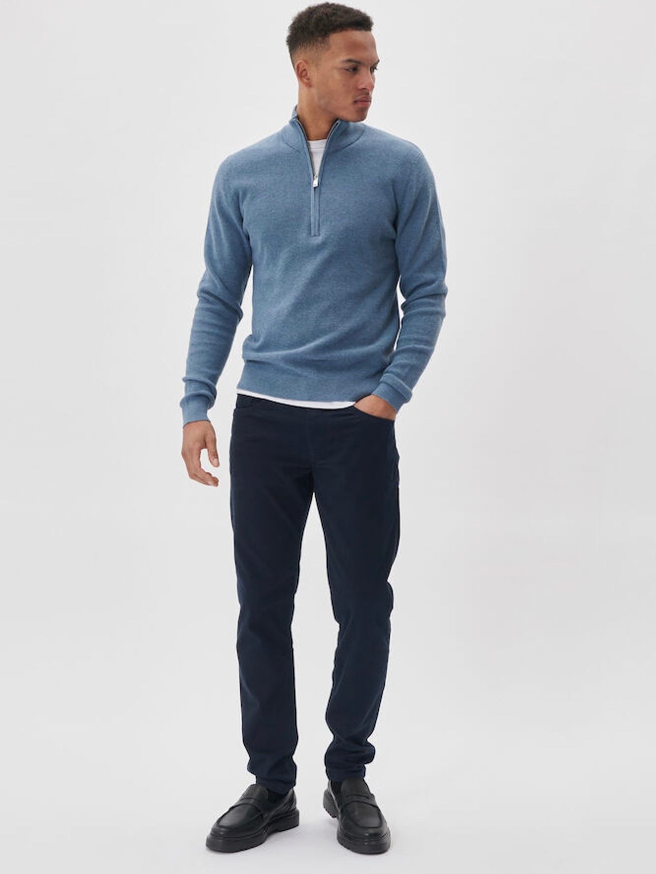Herren Pullover MAlagoon Z captain's blue melange