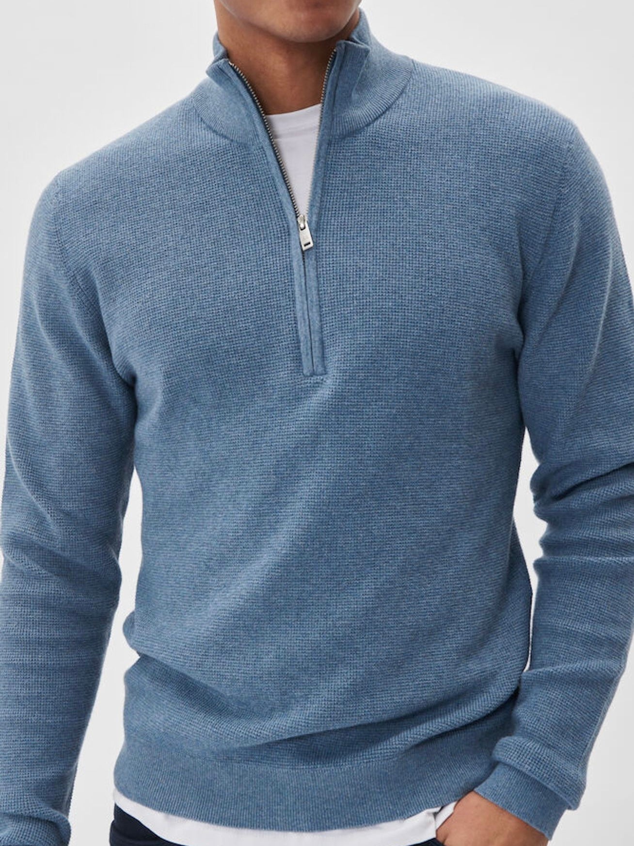 Herren Pullover MAlagoon Z captain's blue melange