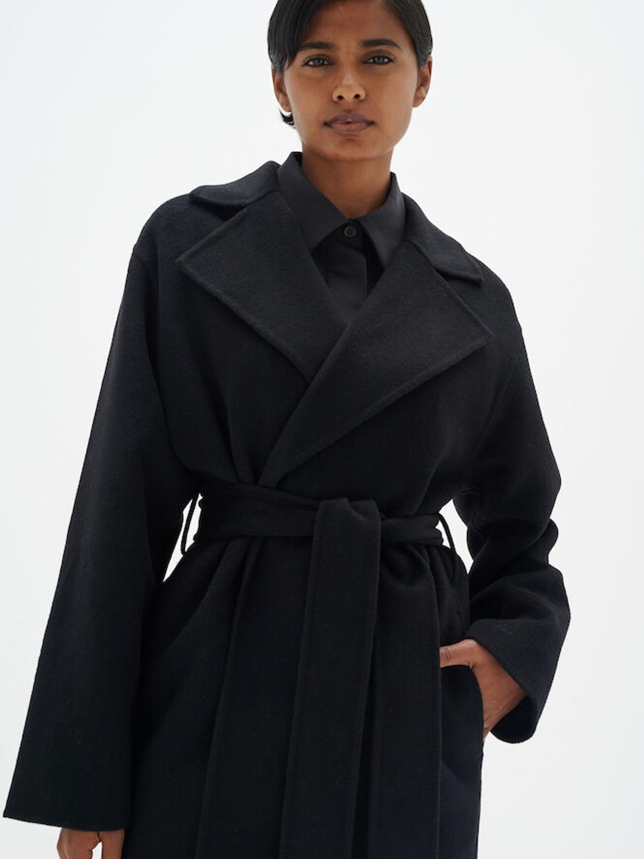 Wollmantel Liuro IW black