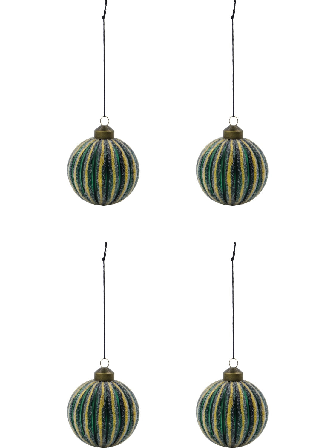 Weihnachtskugel HDFrost grün 8cm