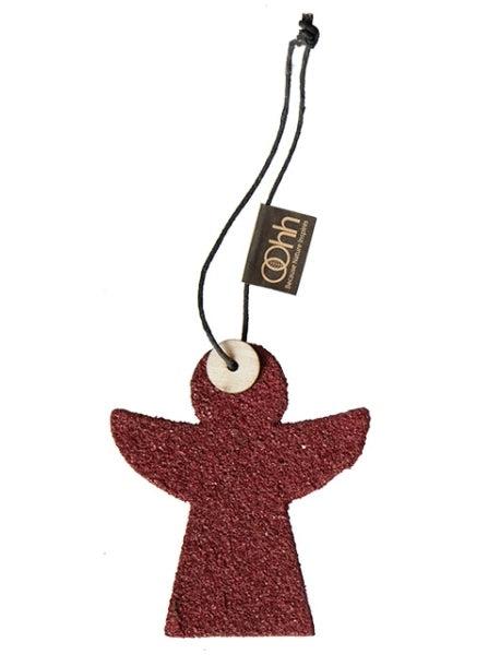 Deko-Engel Woodz weinrot