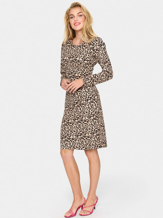 Jerseykleid Gennie SZ brown leo