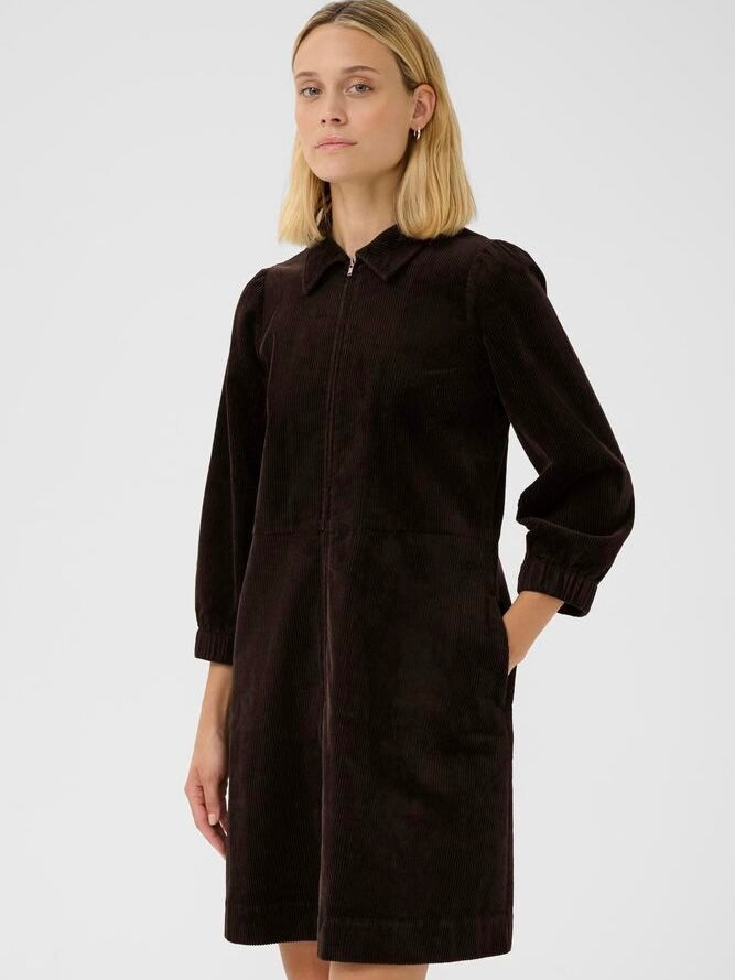 Cordkleid Eyvor PW ganache brown