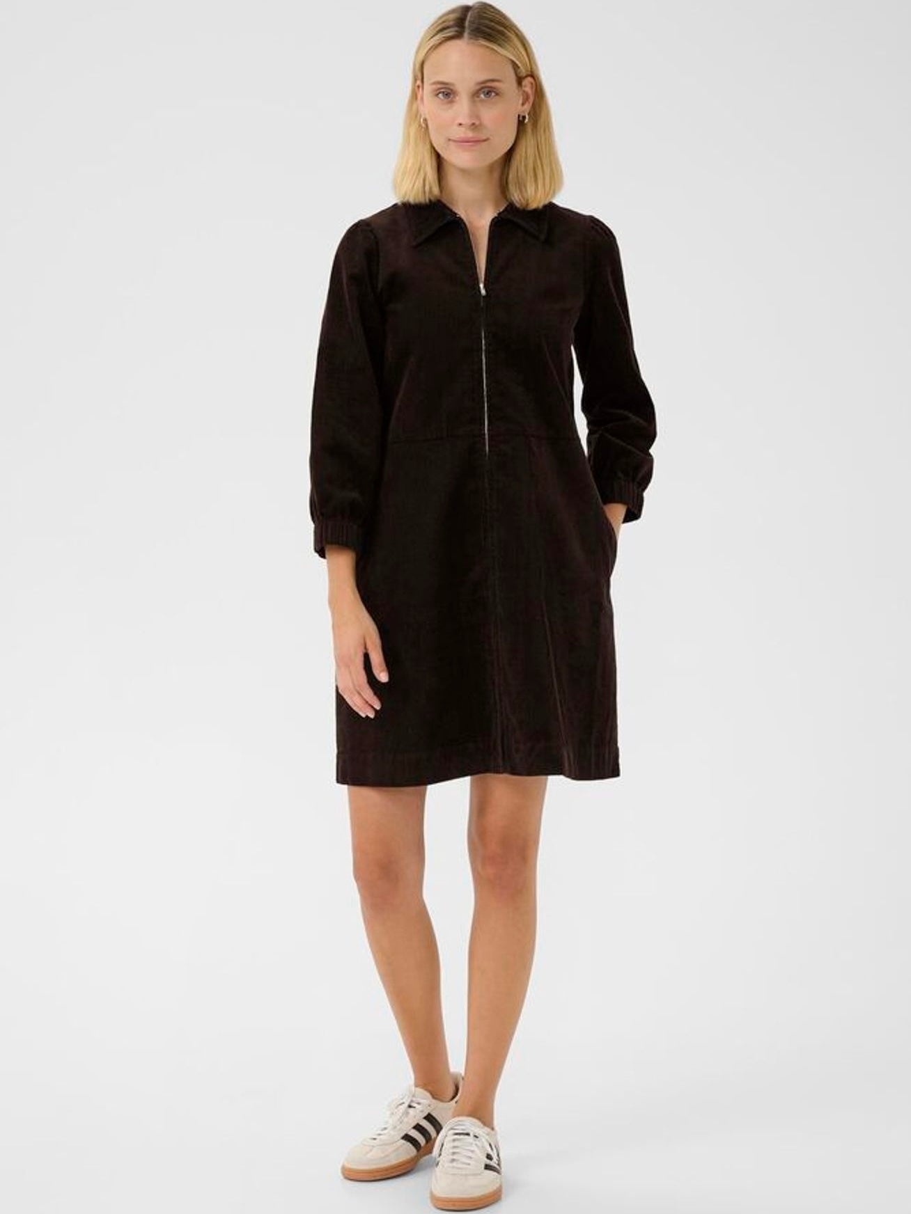 Cordkleid Eyvor PW ganache brown
