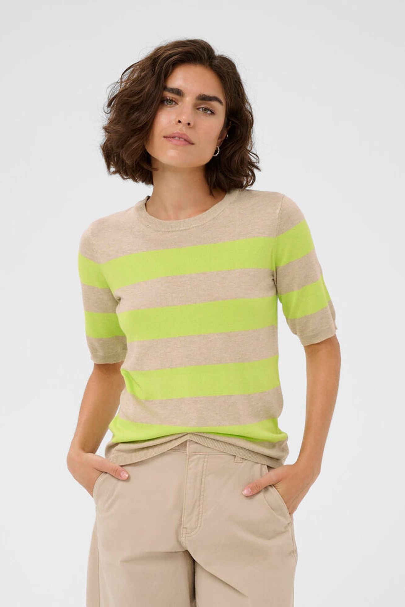 Pullover Lizza KA feather gray/lime