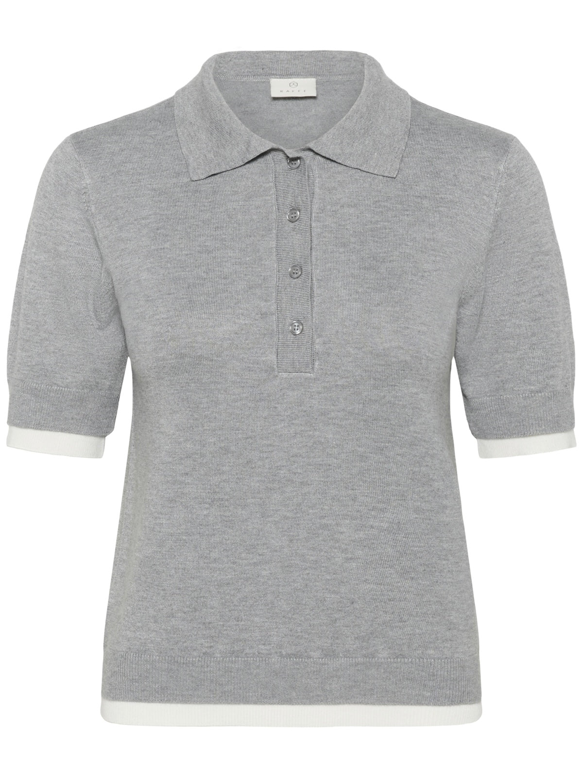 Pullover Lizza KA Contrast Polo grey melange