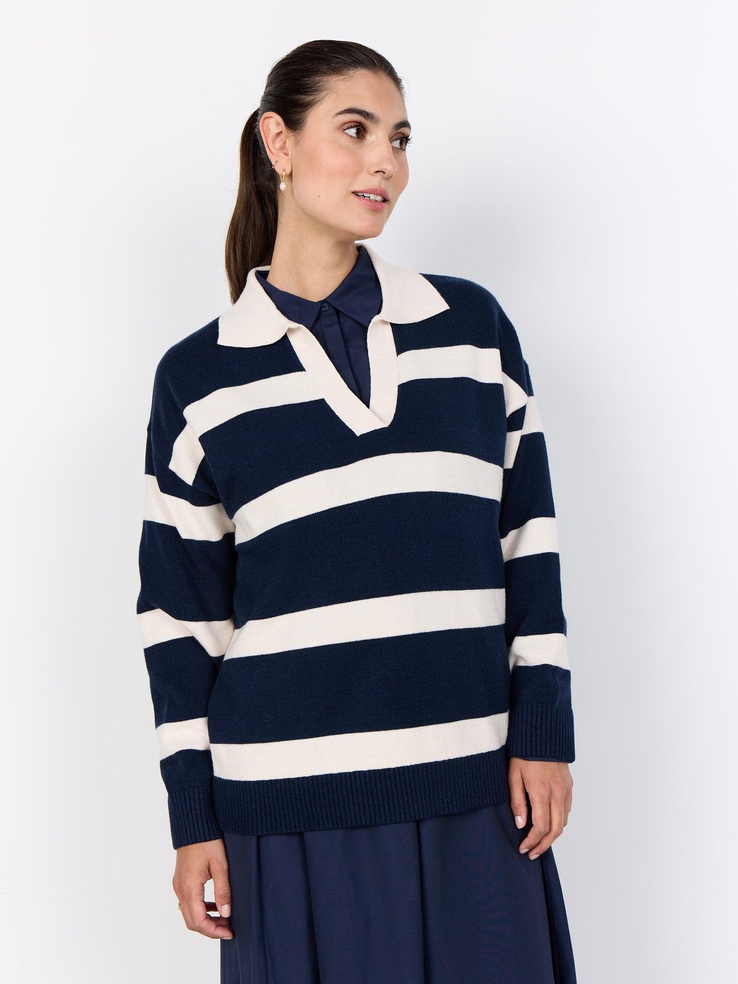 Streifenpullover SC-Kanita 32, in 2 Farbkombis