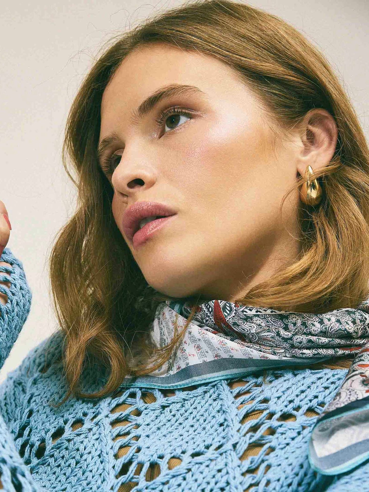 Seidenschal Bethany TT unique rosé