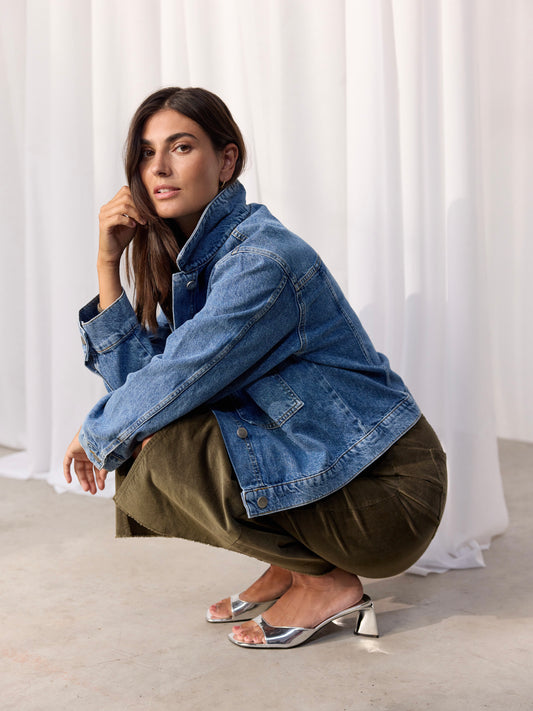 Jeansjacke SC-Dolores 2 medium blue denim