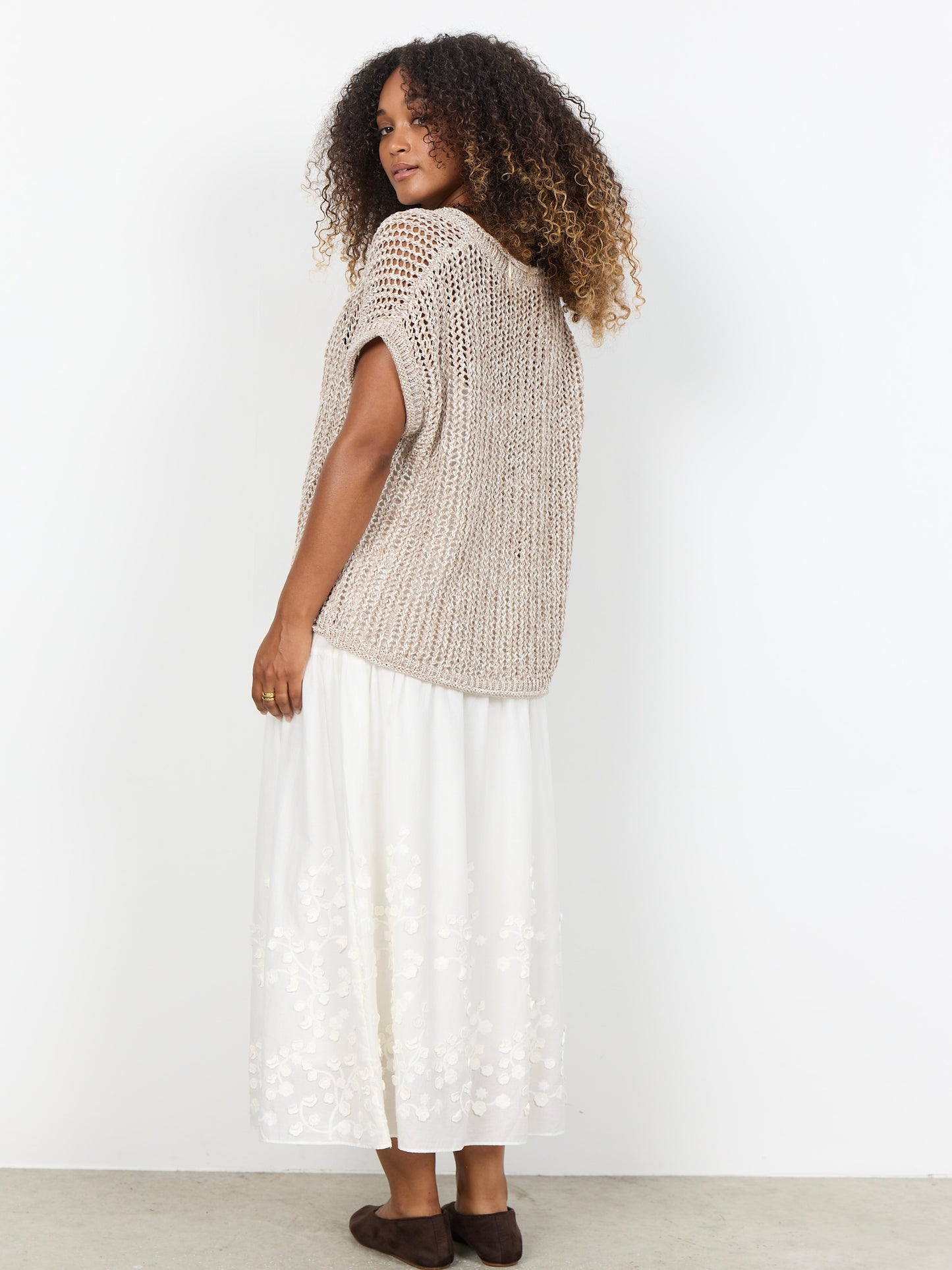 Lochstrickpullover SC-Rudy 2 sand meliert
