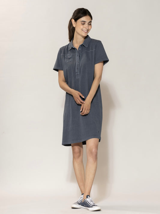 Polokleid Louise dusty navy