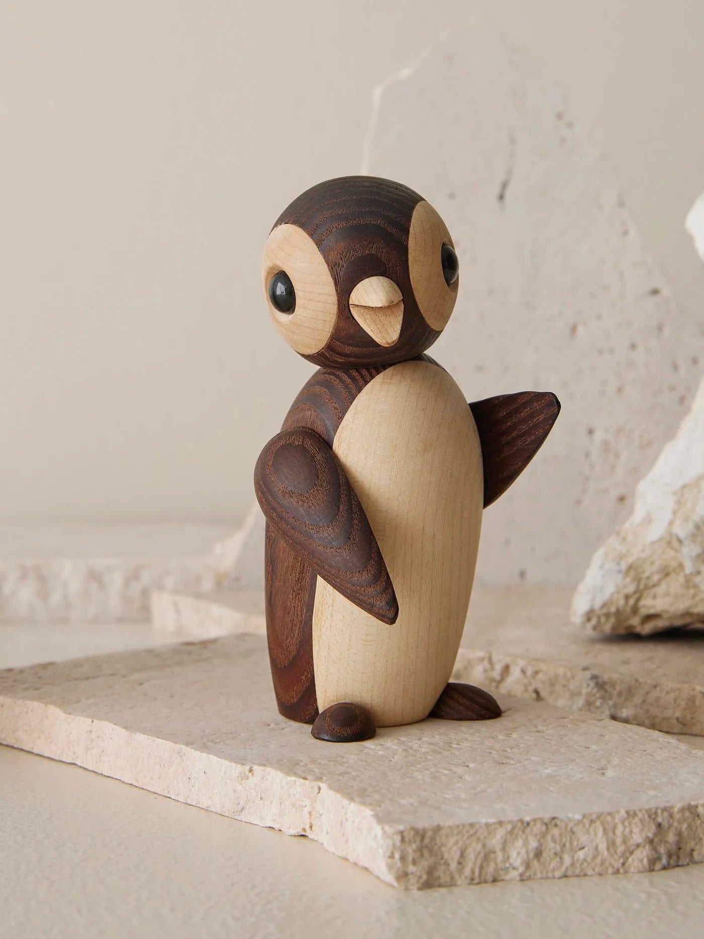 Holzfigur Pinguin Frost