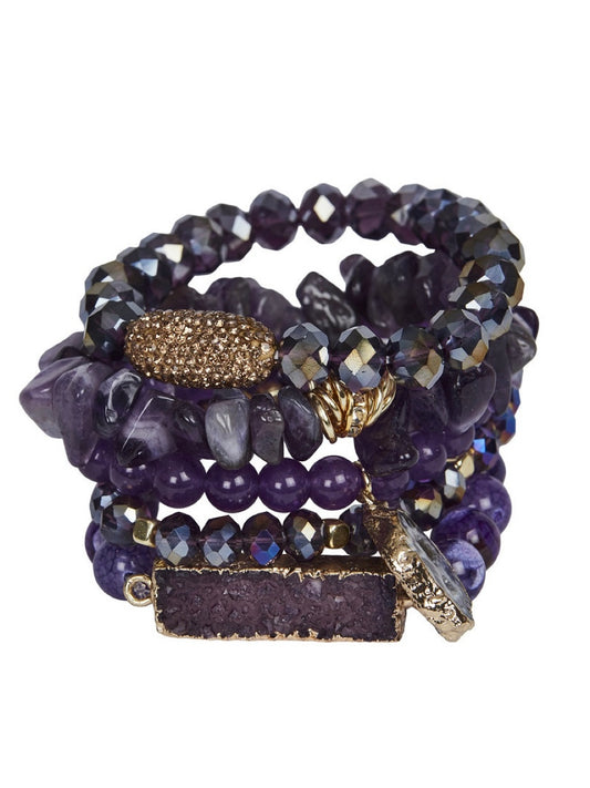 Armband Willow purple einzeln