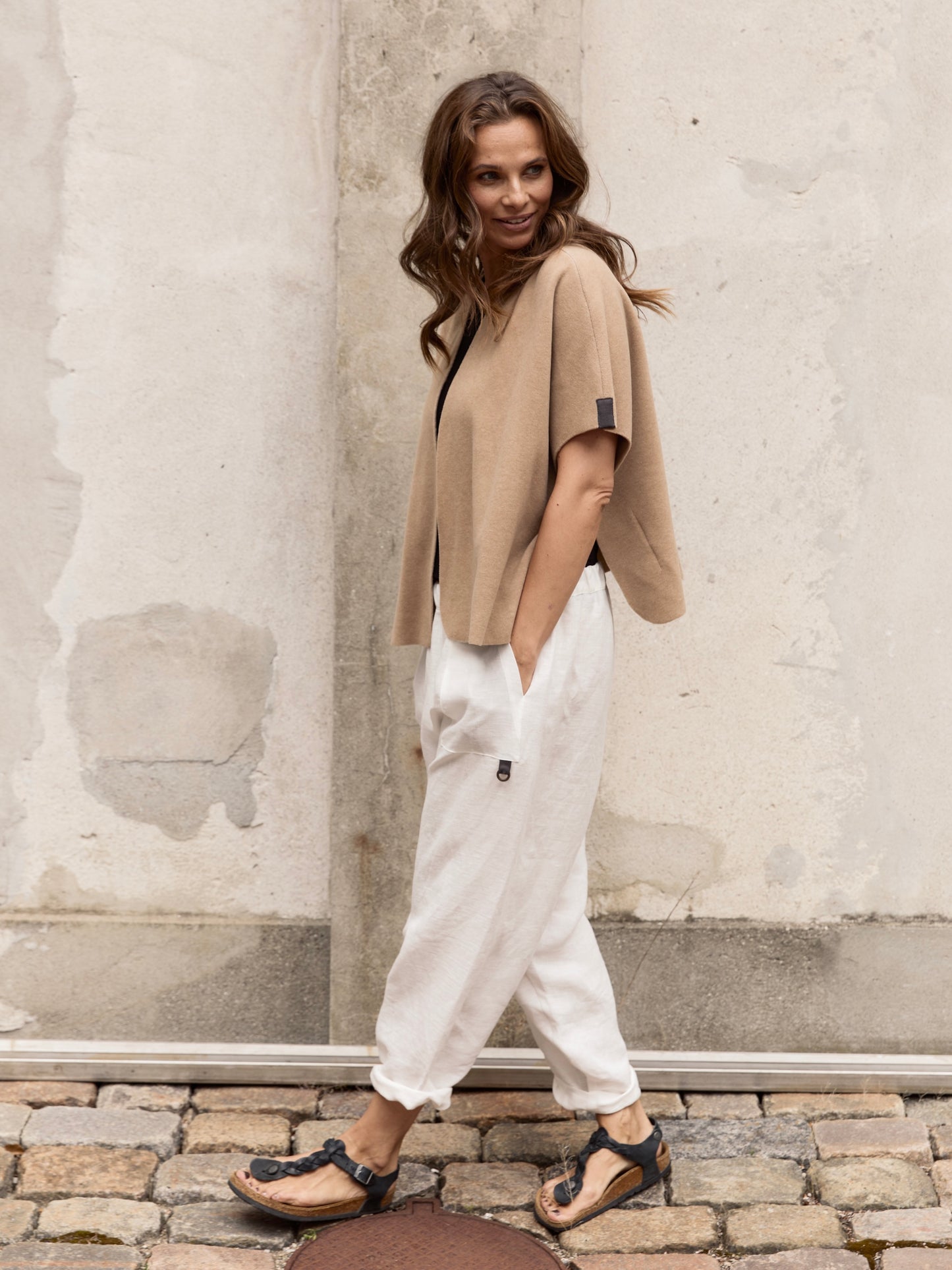 Fleece Weste 7174 camel