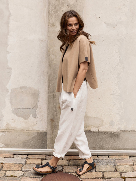 Fleece Weste 7174 camel