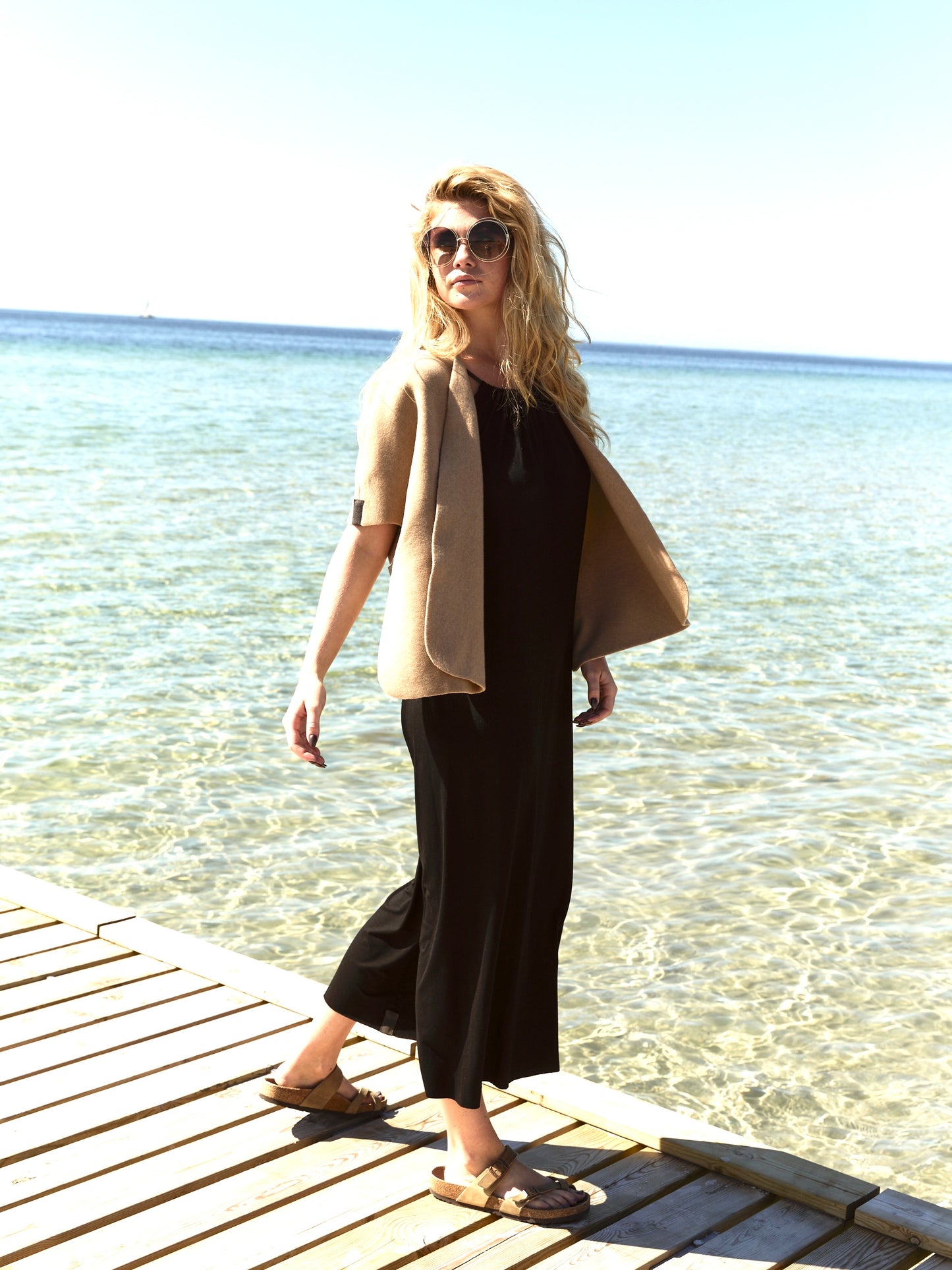 Fleece Weste 7174 camel