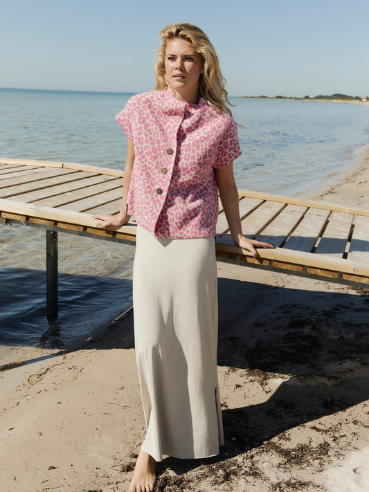 Fleece Weste 7170P pink leo