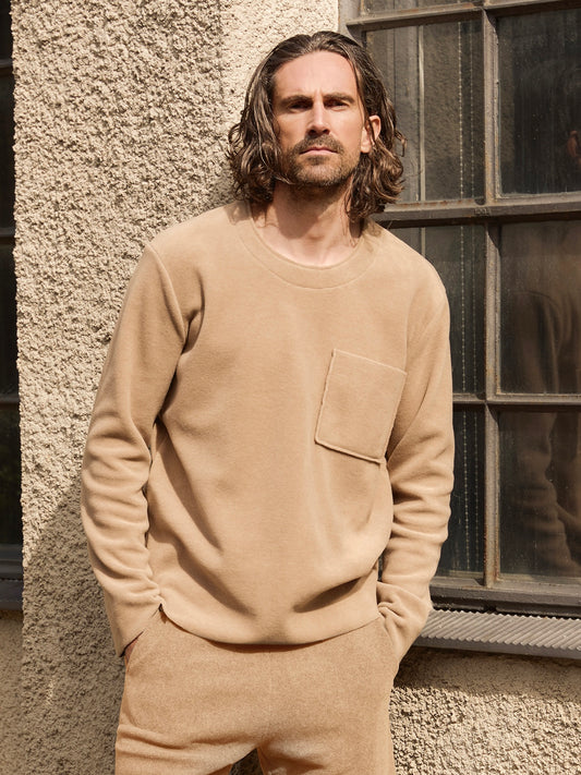 Herren Fleece Pullover 1057C, in 2 Farben