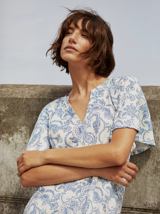 Sommerkleid Bentine PW blue Paisley