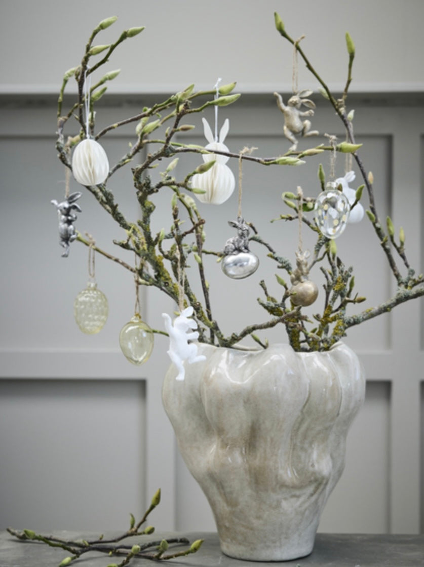 Deko Osteranhänger Selille H9,5cm silber