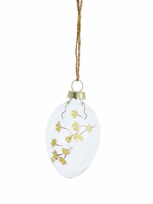 Deko Osterei Florisse gelb H7cm