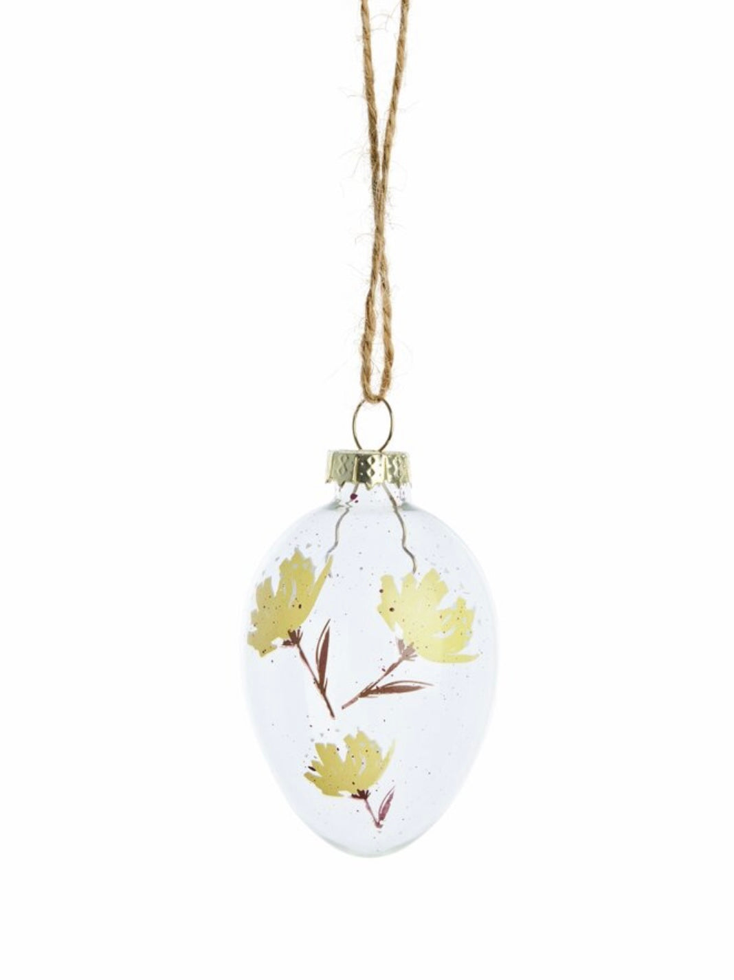 Deko Osterei Florisse gelb H7cm