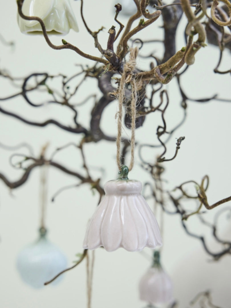 Deko-Anhänger Dehlia Keramik 3er Set, in 4 Farben