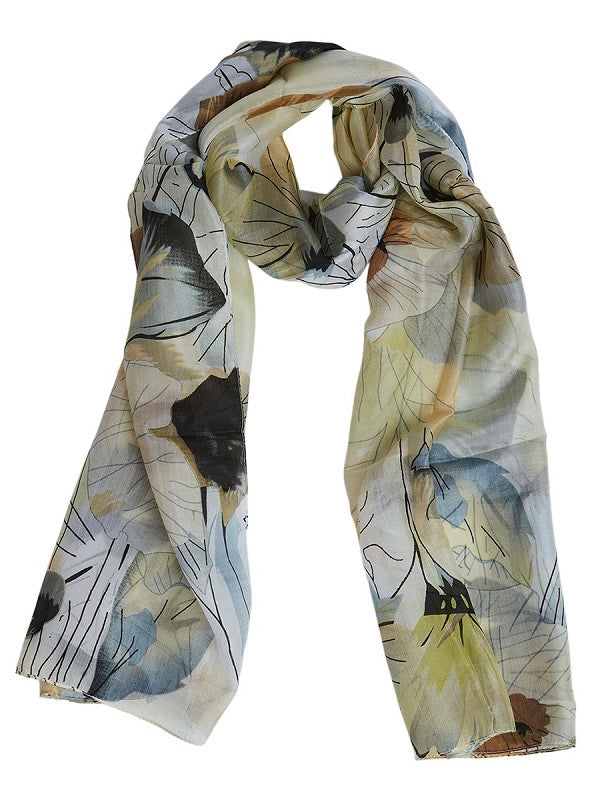 Seidenschal Adele gelb mix