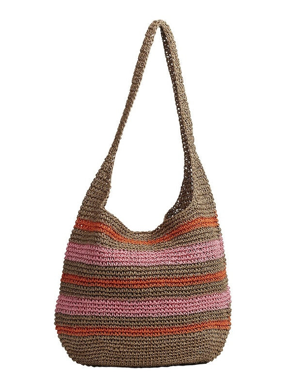 Schultertasche Charlotte pink/orange