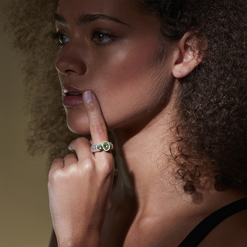 Ring Ira silberfarben, in 5 Farben