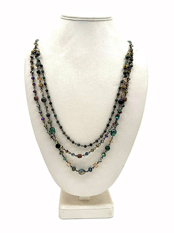 Halskette Cora grau multicolor