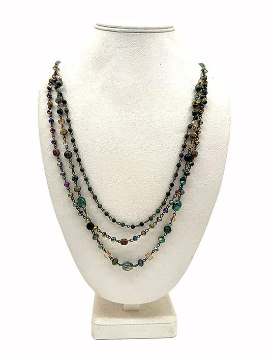 Halskette Cora grau multicolor