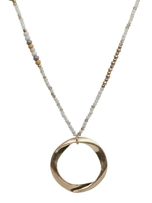 Halskette Amie beige