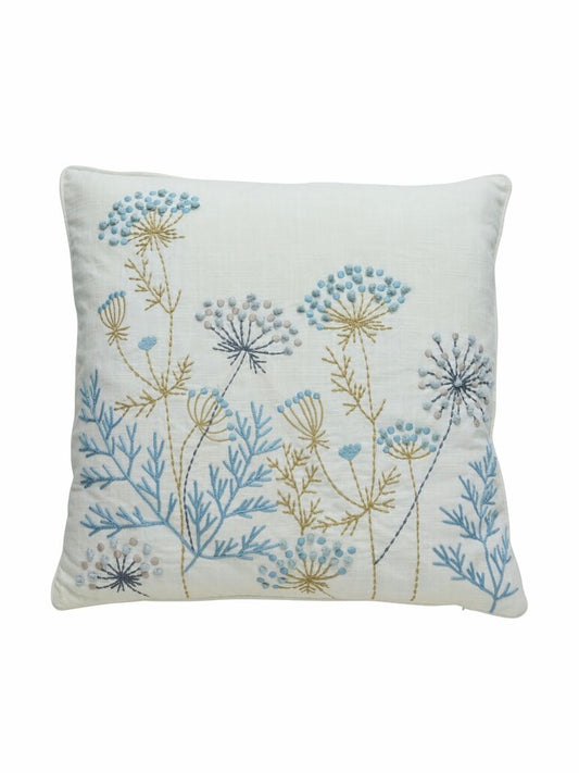 Dekokissen Visilia wollweiß/bleu 50x50cm