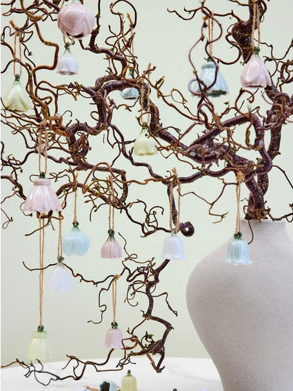 Deko-Anhänger Dehlia Keramik 3er Set, in 4 Farben