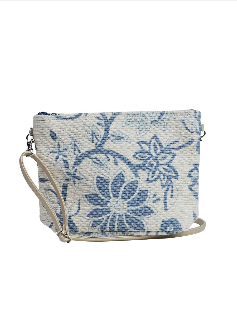 Crossbody Tasche Catherine ecru/blau