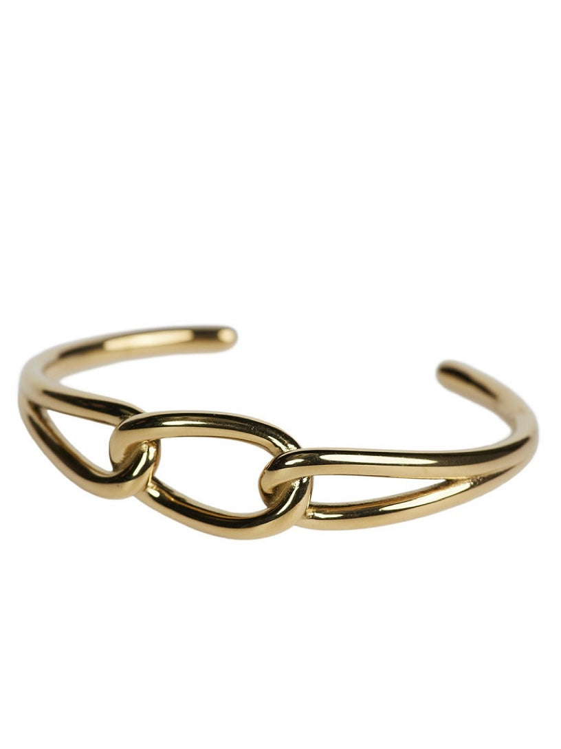 Armspange Saga Edelstahl vergoldet