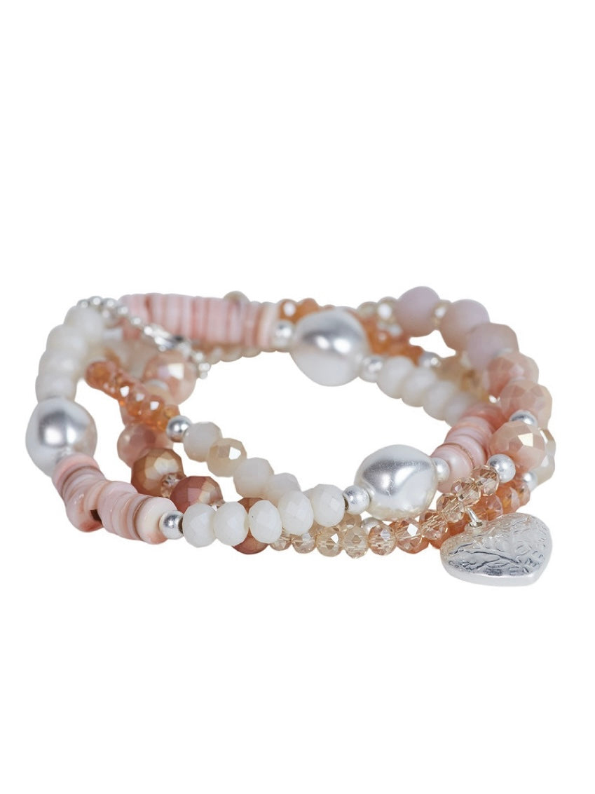 Armband Vea nude/silber